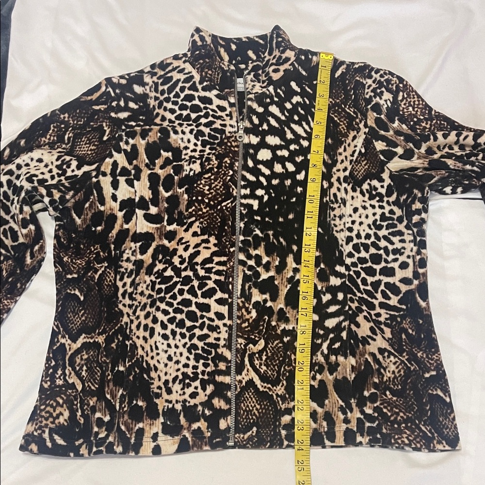 Vintage Alfred Dunner Velour Zip Jacket – Size 12 Petite - Picture 10 of 11